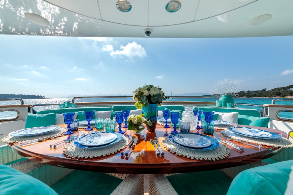 Dining experience on a top luxury cruise